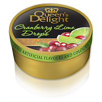 Леденцы Queen's Delight Клюква и лайм ж/б 150г